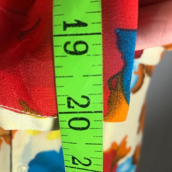 Womens Sheer Multi Color Blouse. Size Medium. - Picture 6 of 6